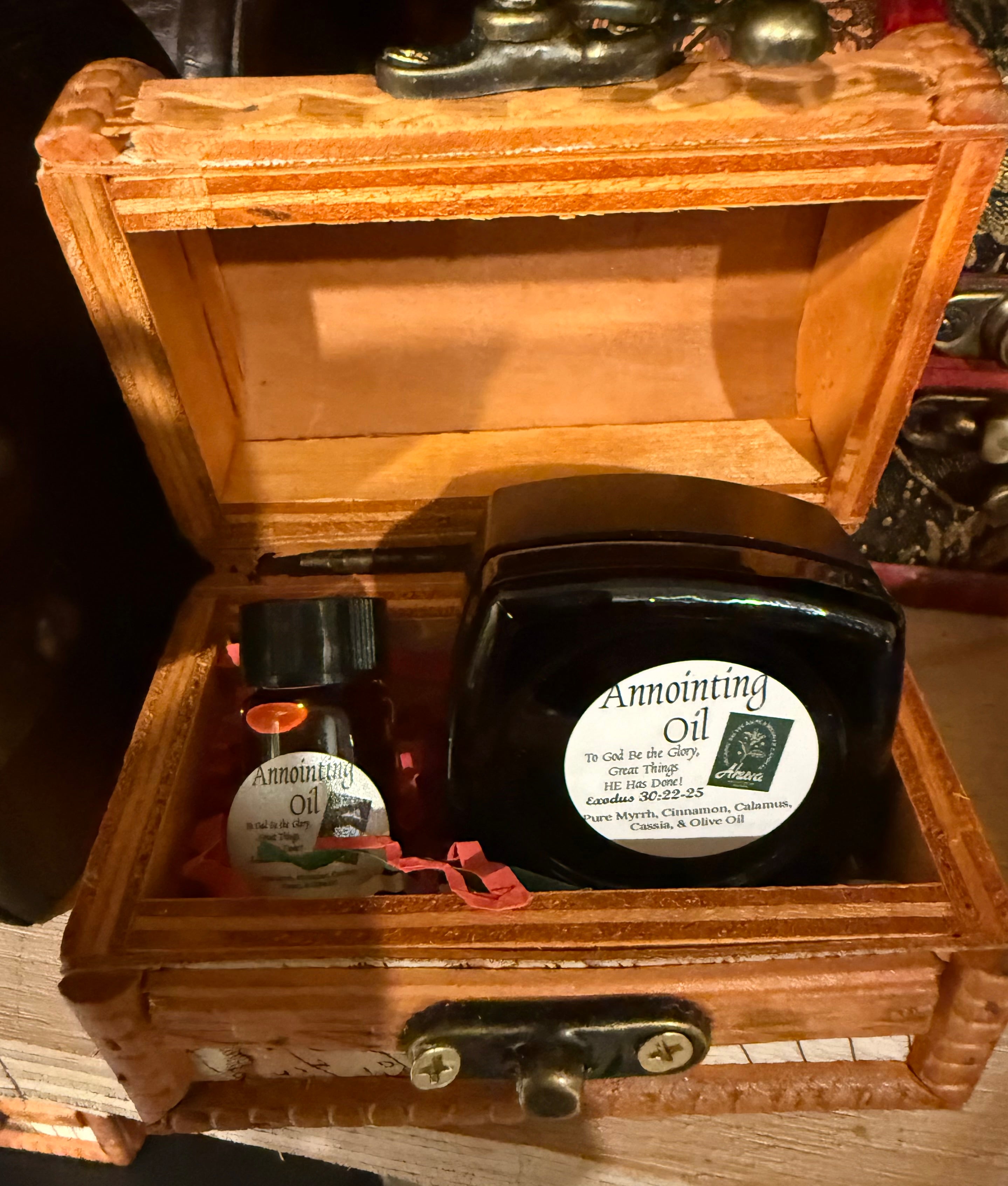 Treasure Chest Gift Box ~ Prayerful Anointing Oil