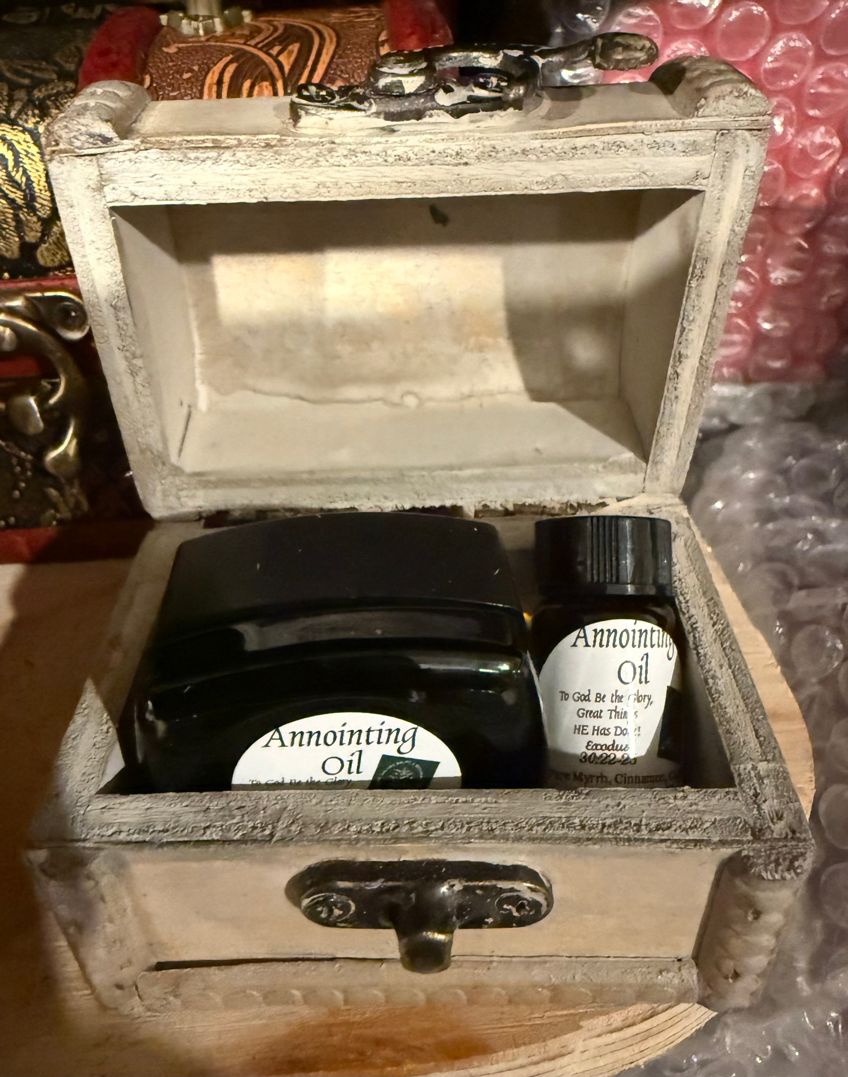 Treasure Chest Gift Box ~ Prayerful Anointing Oil